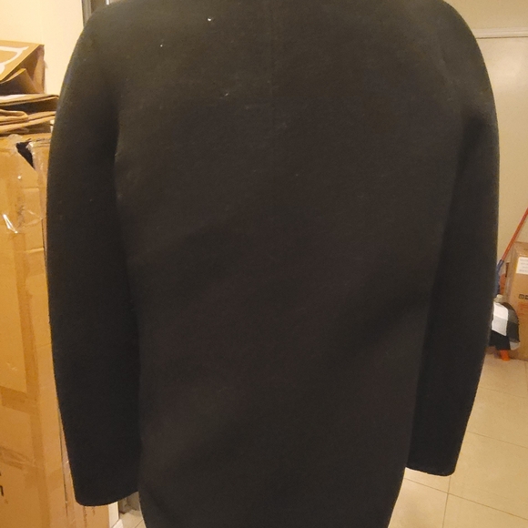 New JCREW $298 Size 0 Button-Neck City Coat in Black. - Picture 6 of 9